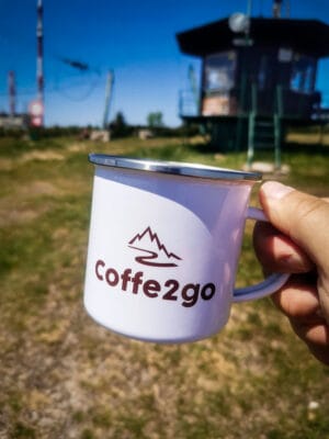 Cestovny kavovar moka go na cestovanie biely