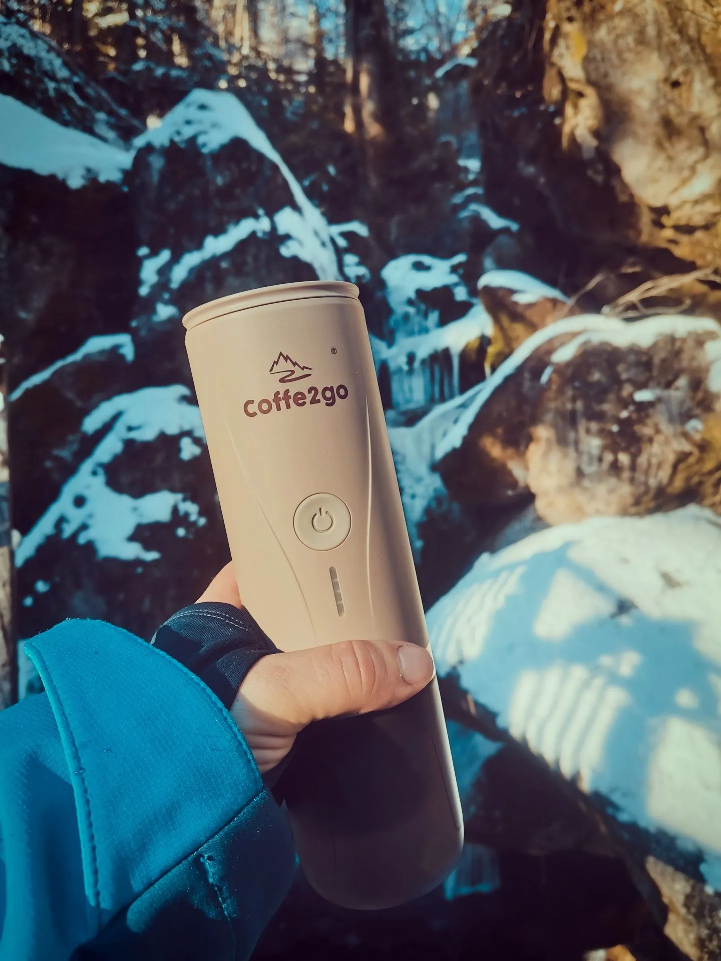 Travel portable coffee machine MOKA GO COFFE2GO PCM90/v02 KHAKI (limited colour) 6 Travel portable cavora mokago for travel