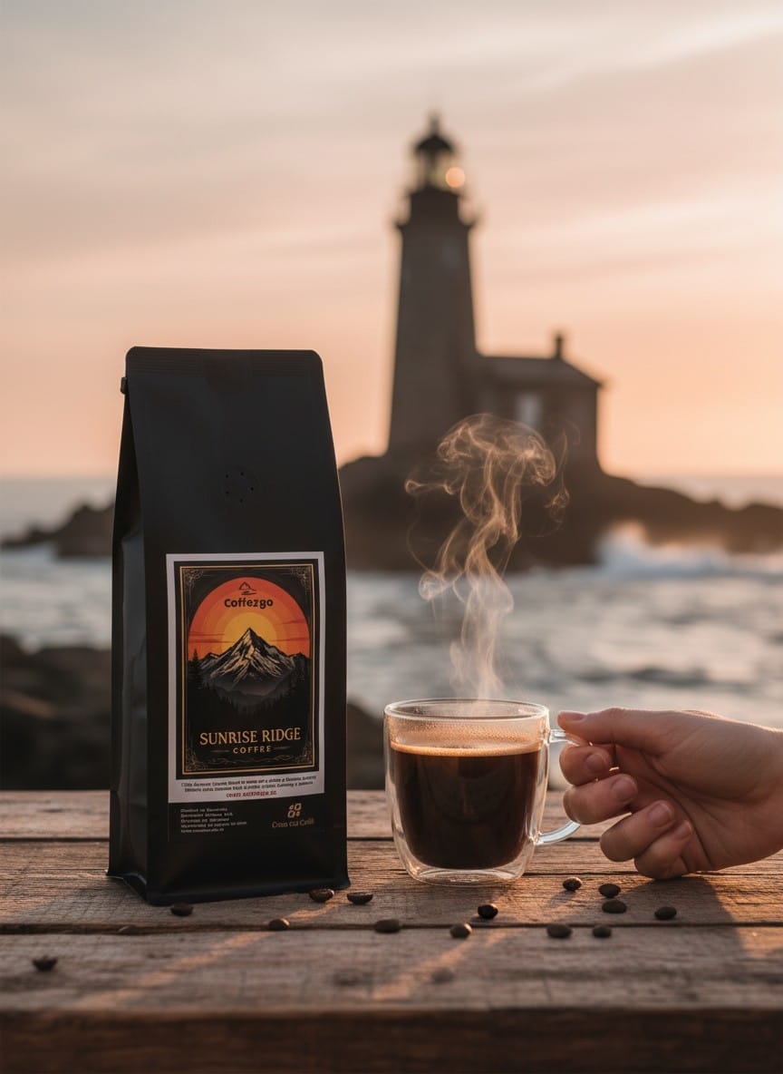 Szemes kávé COFFE2GO SUNRISE RIDGE SERIES 1 Bean-kávé-napkeltekávé-zabkása