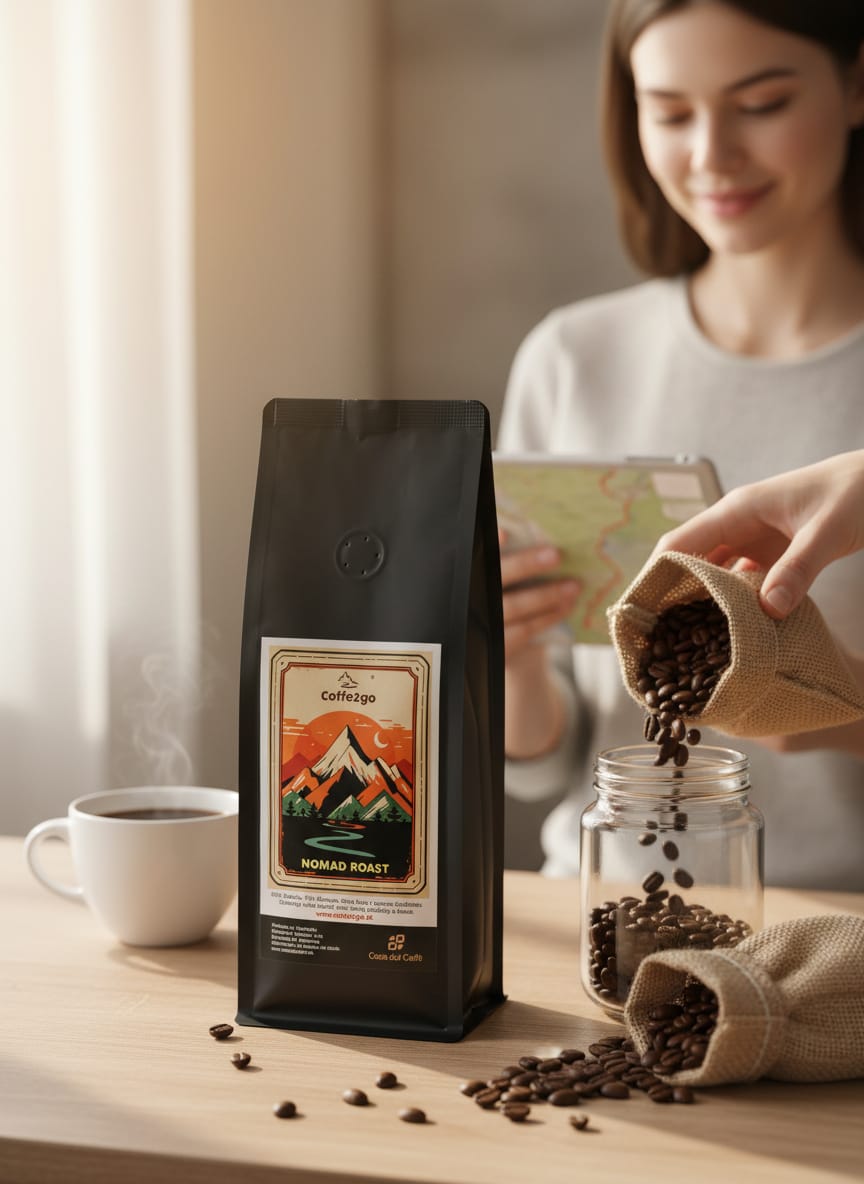 Coffee beans COFFE2GO NOMAD ROAST SERIES 8 Bean-coffee-nomad-roast